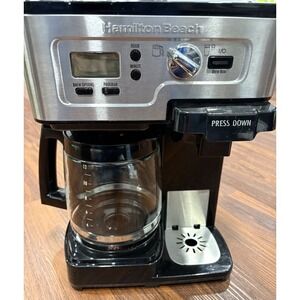 Hamilton Beach 2-Way Coffeemaker Brewer Flexbrew Ground Single Serve Coffee
